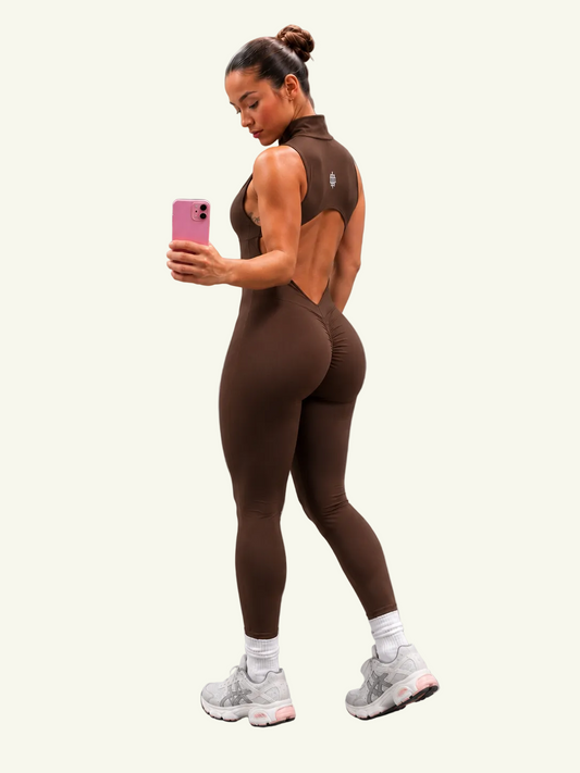 Sculpt Open-Back Jumpsuit