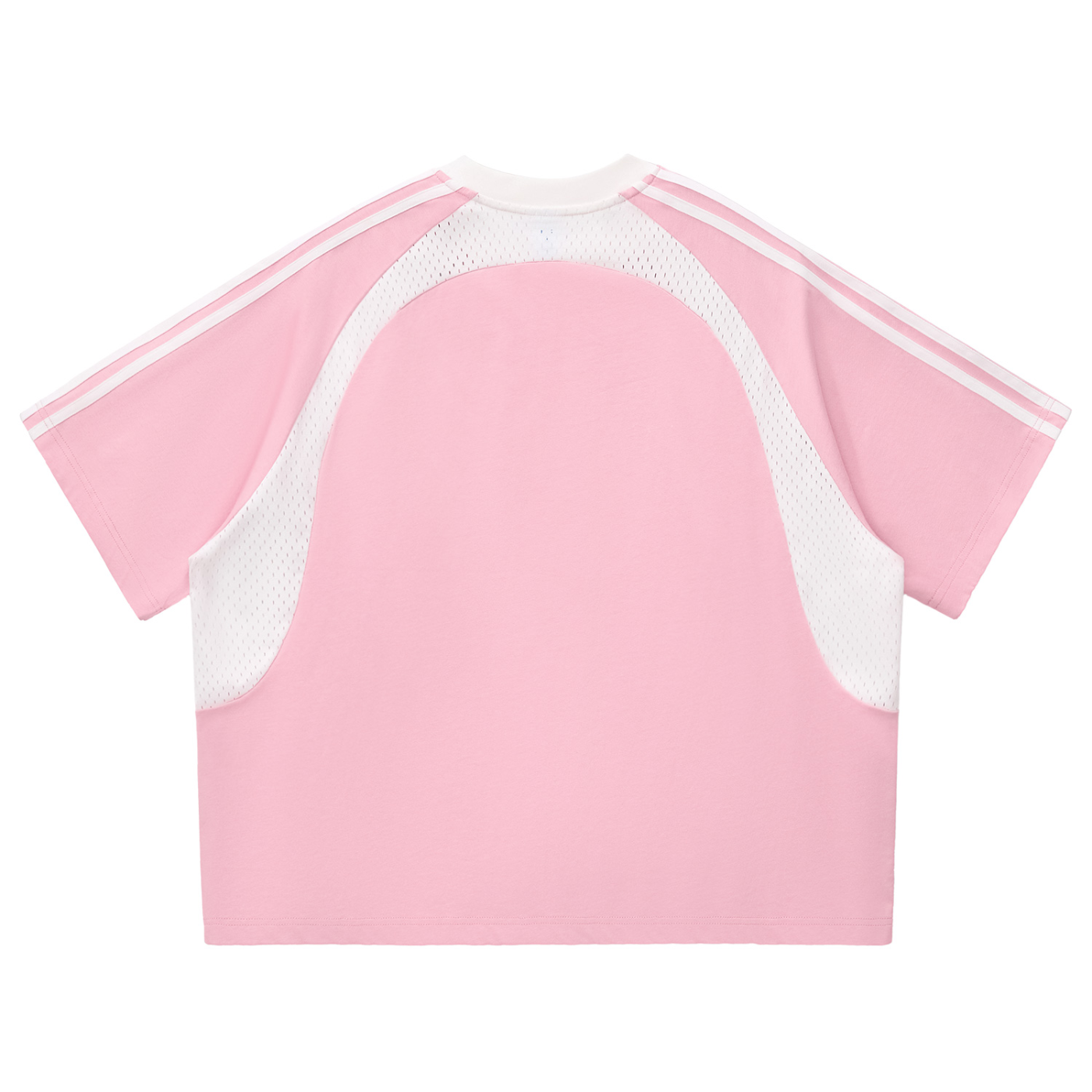 Dayone Contrast Stripes Panel Mesh T-shirt