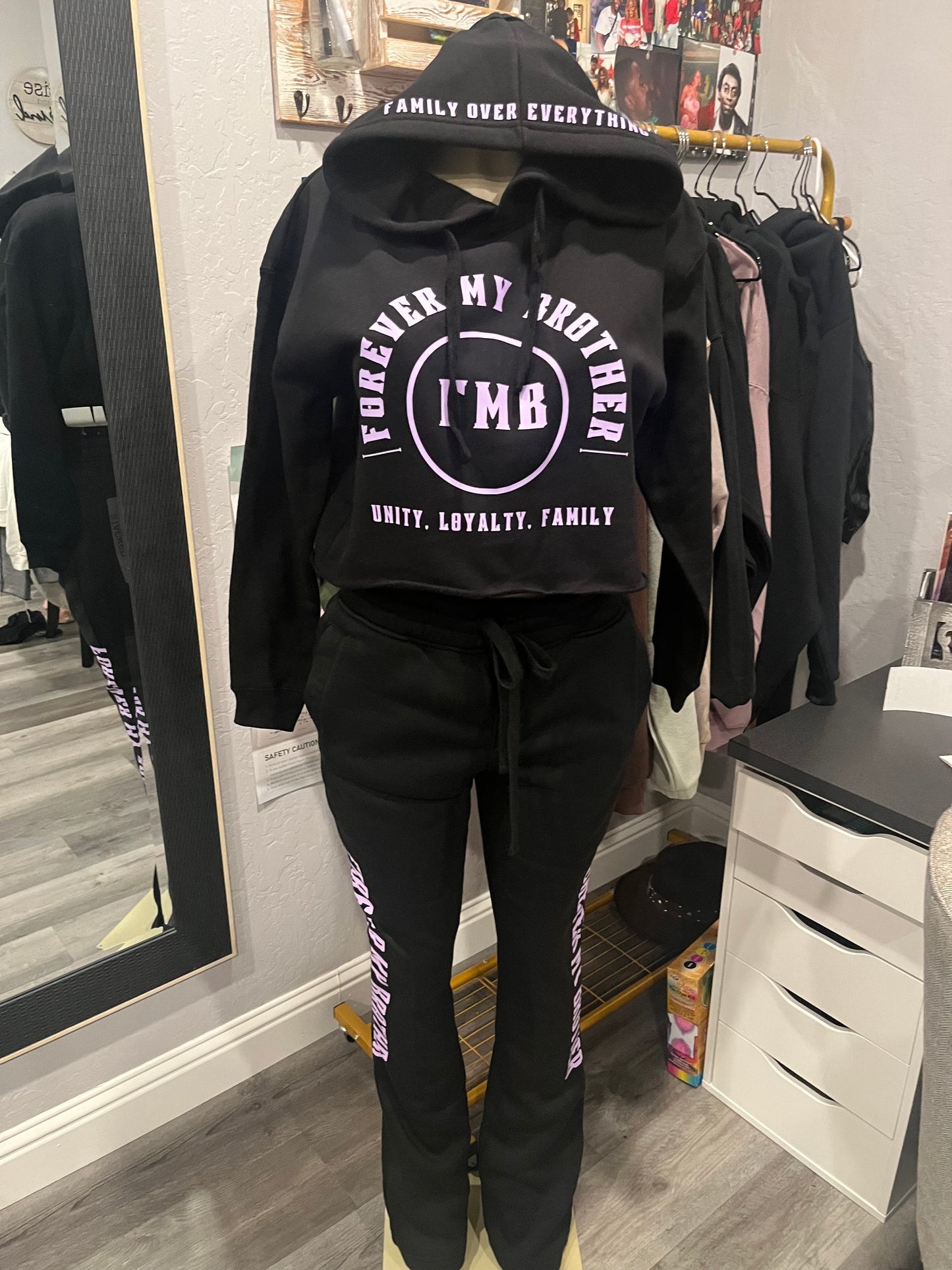FMB Crop Jogger Suit Stacked Bottoms / Womens