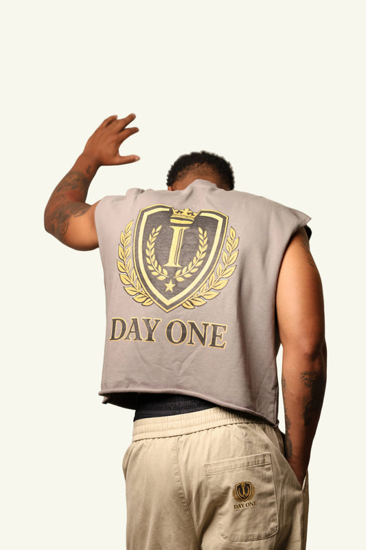 Legacy Crest Cropped Muscle Tee by Day 1 Collective