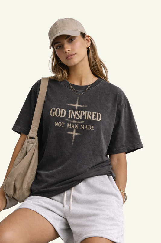 God Inspired "Not Man Made" Vintage Tee