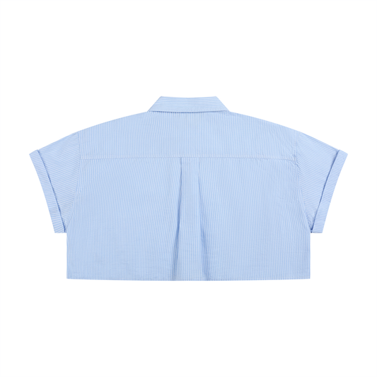 FMB Easy Days Cropped Button-Up