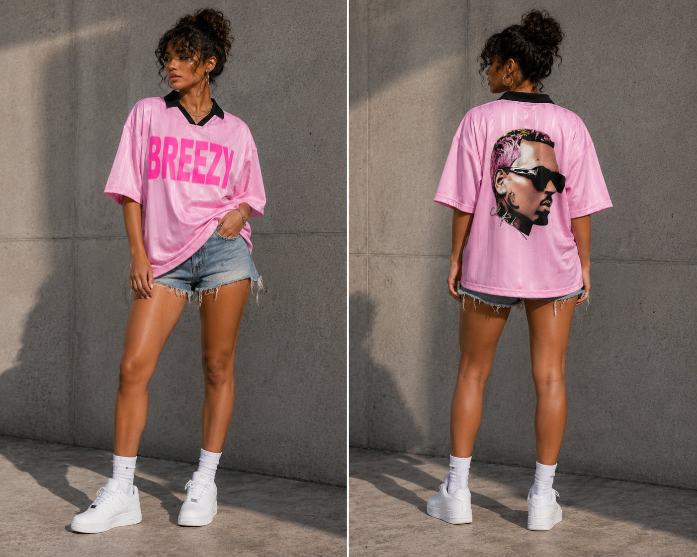 Team Breezy Unisex Striped Boxy Soccer Jersey