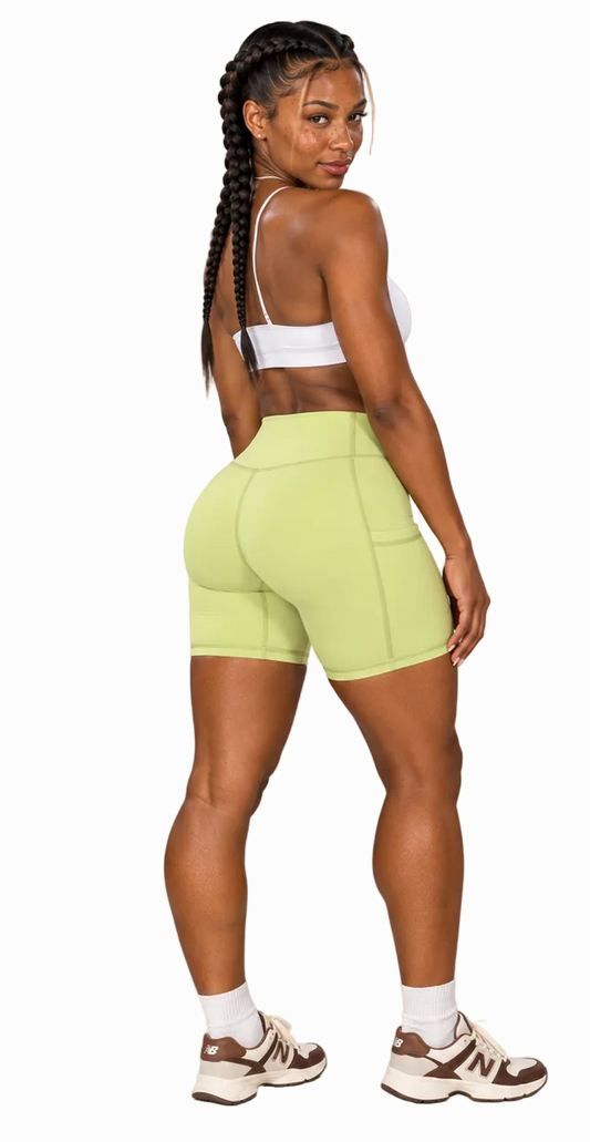 The collective Women's High-Waisted Pocket Biker Shorts