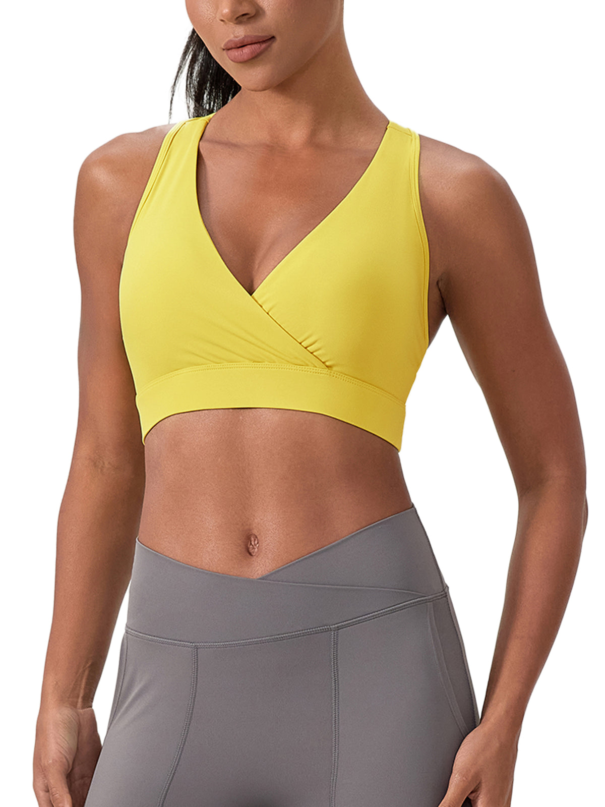 D1 Women's Crossover V-Neck Sports Bra