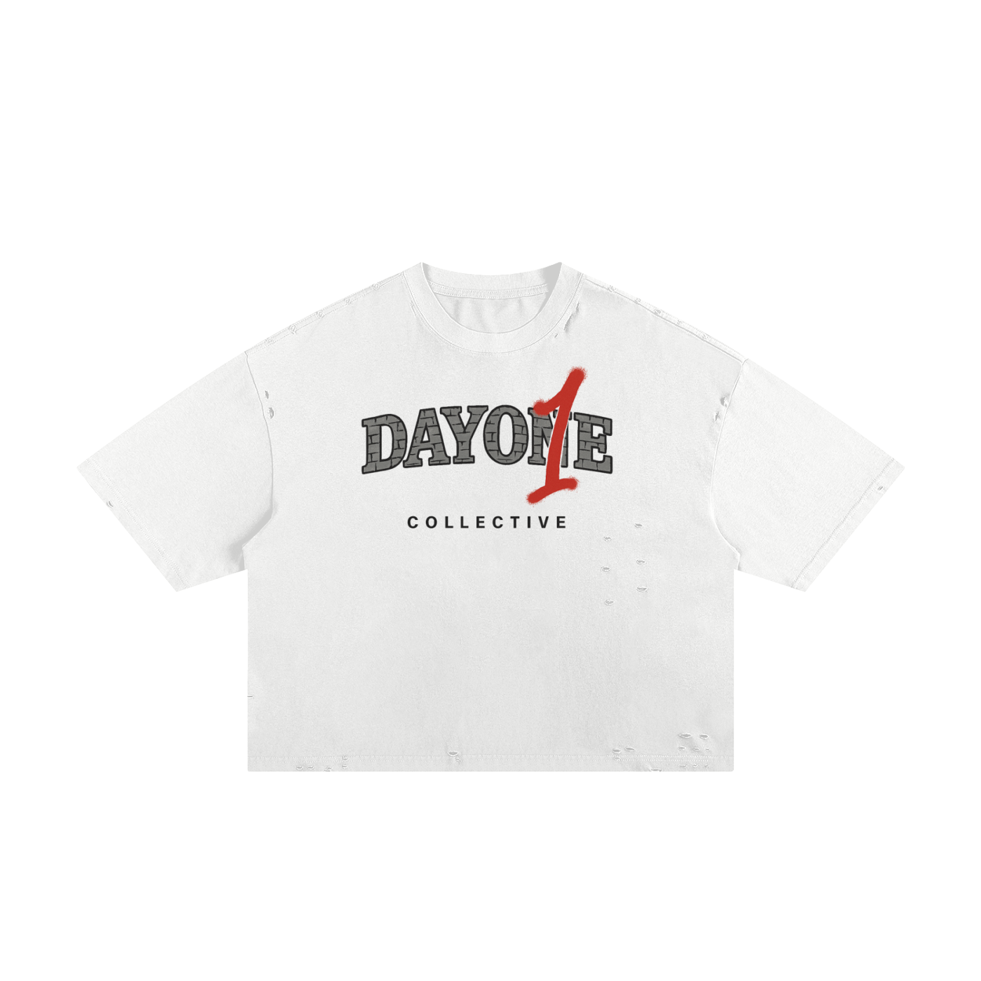 Brick by Brick (Dayone) Unisex Boxy Crop Tee