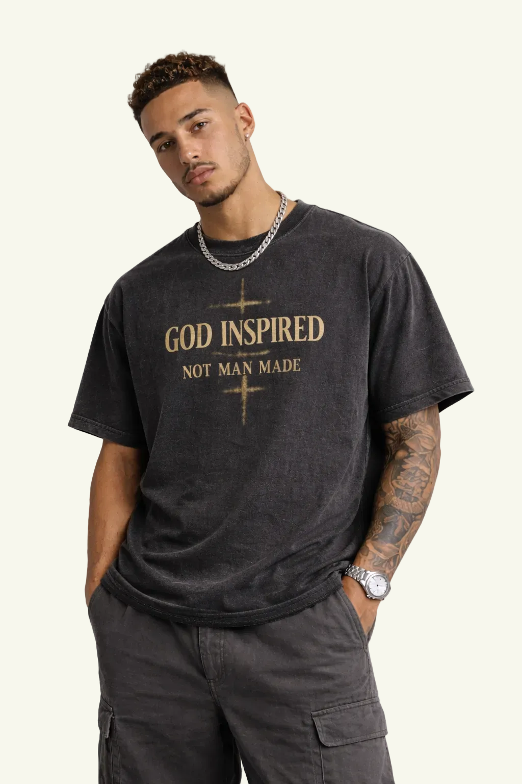 God Inspired Not Man Made vintage tee by FMB Apparel