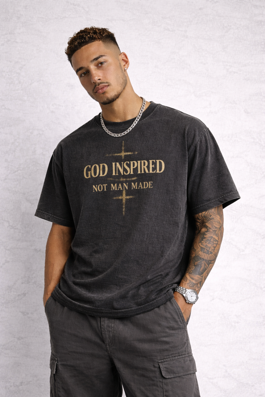 God Inspired "Not Man Made Vintage Tee
