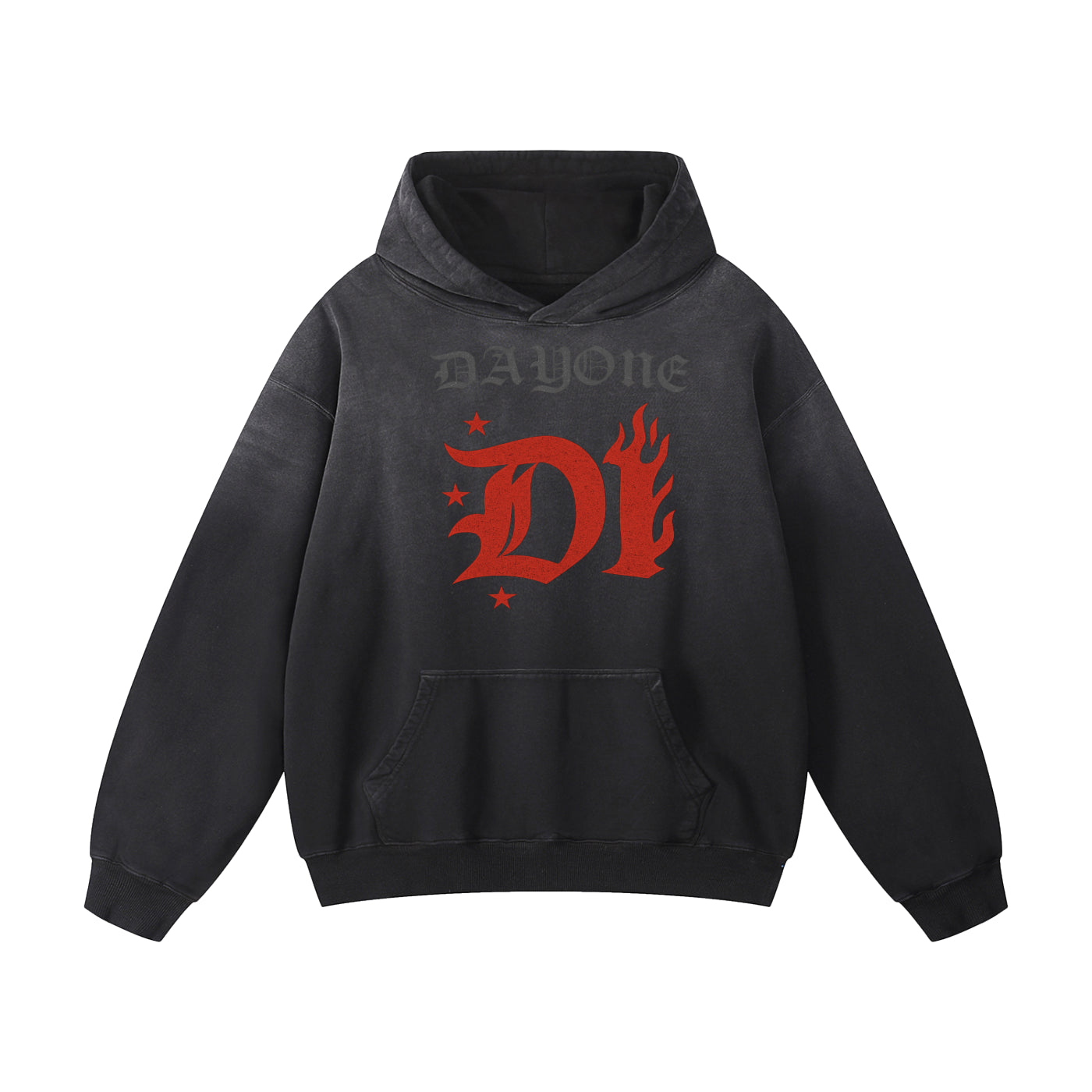 D1 Flamed Heavyweight Sunfade Oversized Hoodie