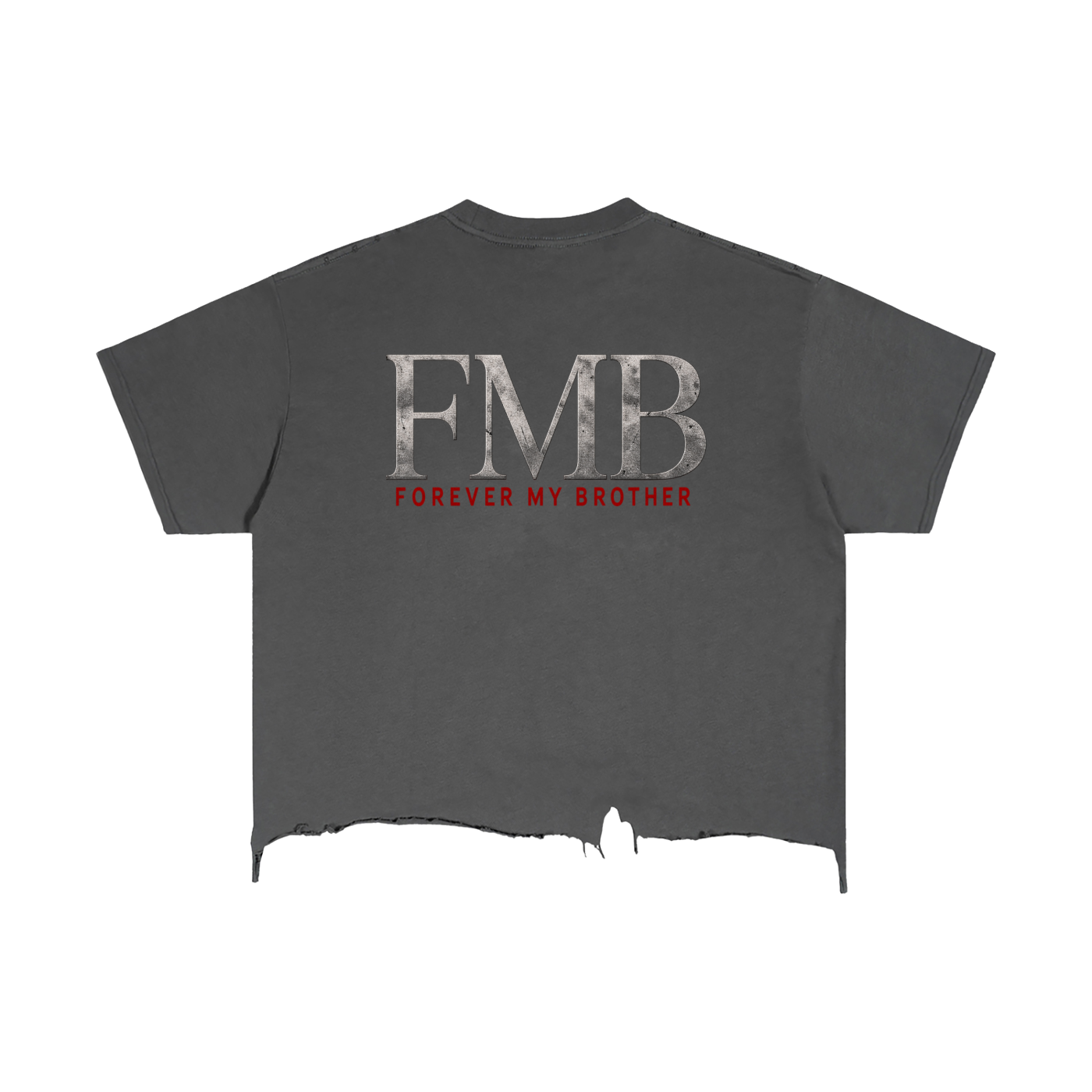 Vintage Wash Boxy Distressed Hem T-Shirt