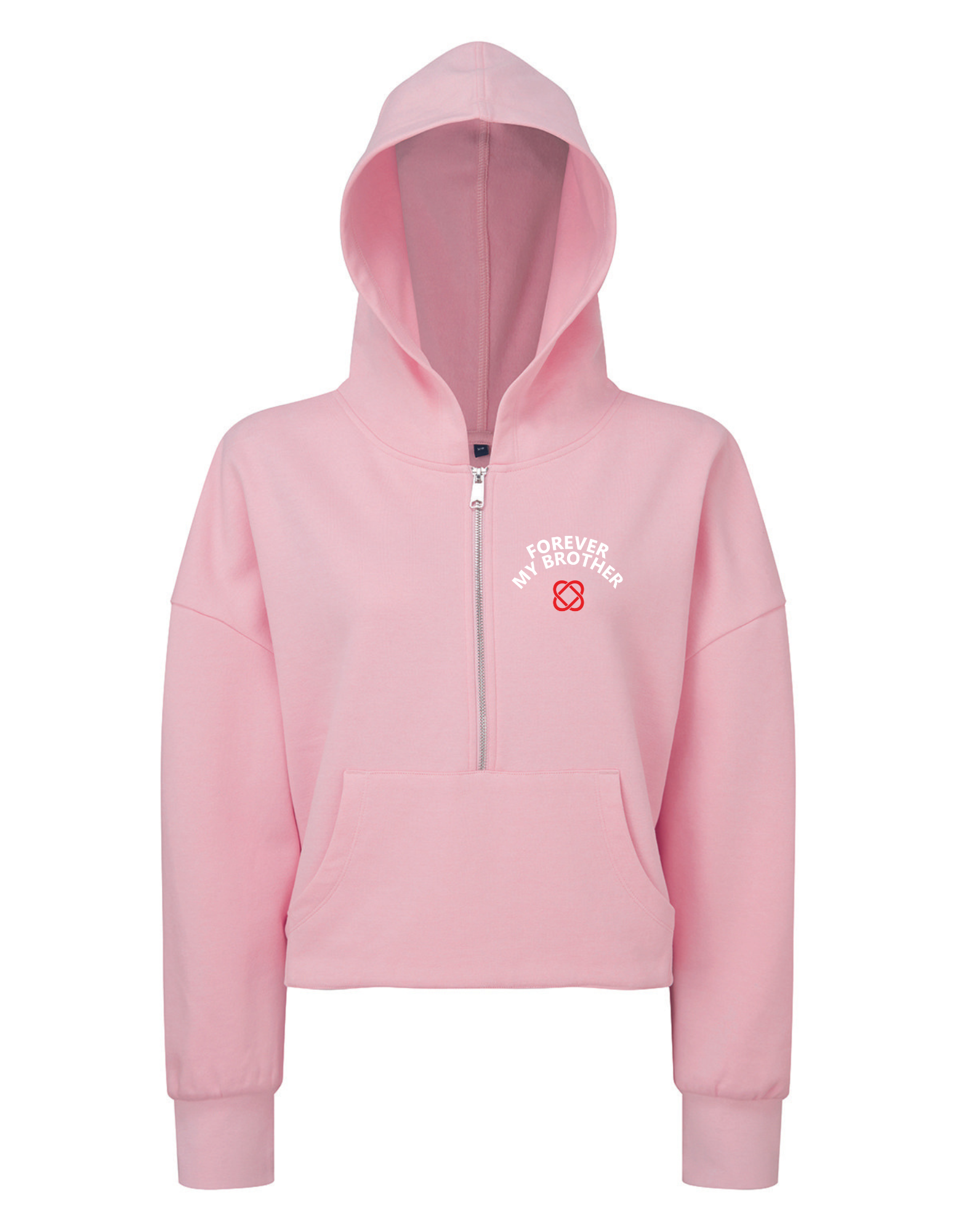 (FMB) Signature Cropped Over Size Hoodie