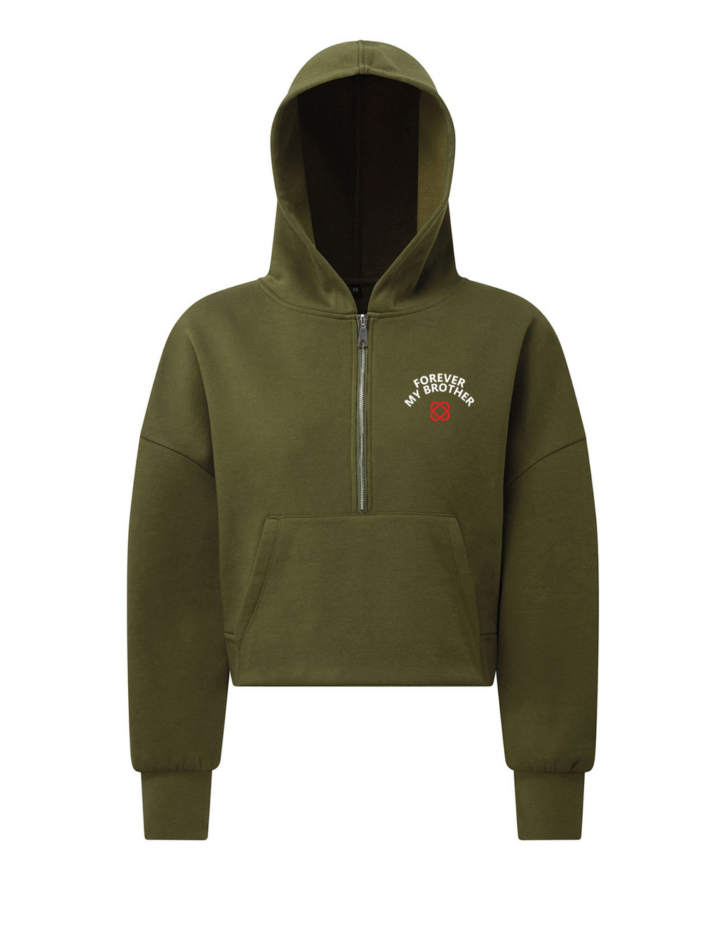 (FMB) Signature Cropped Over Size Hoodie