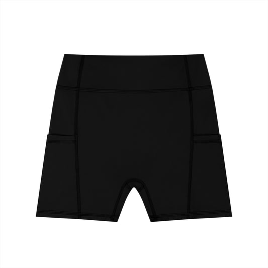 FMB Women's High-Waisted Pocket Biker Shorts