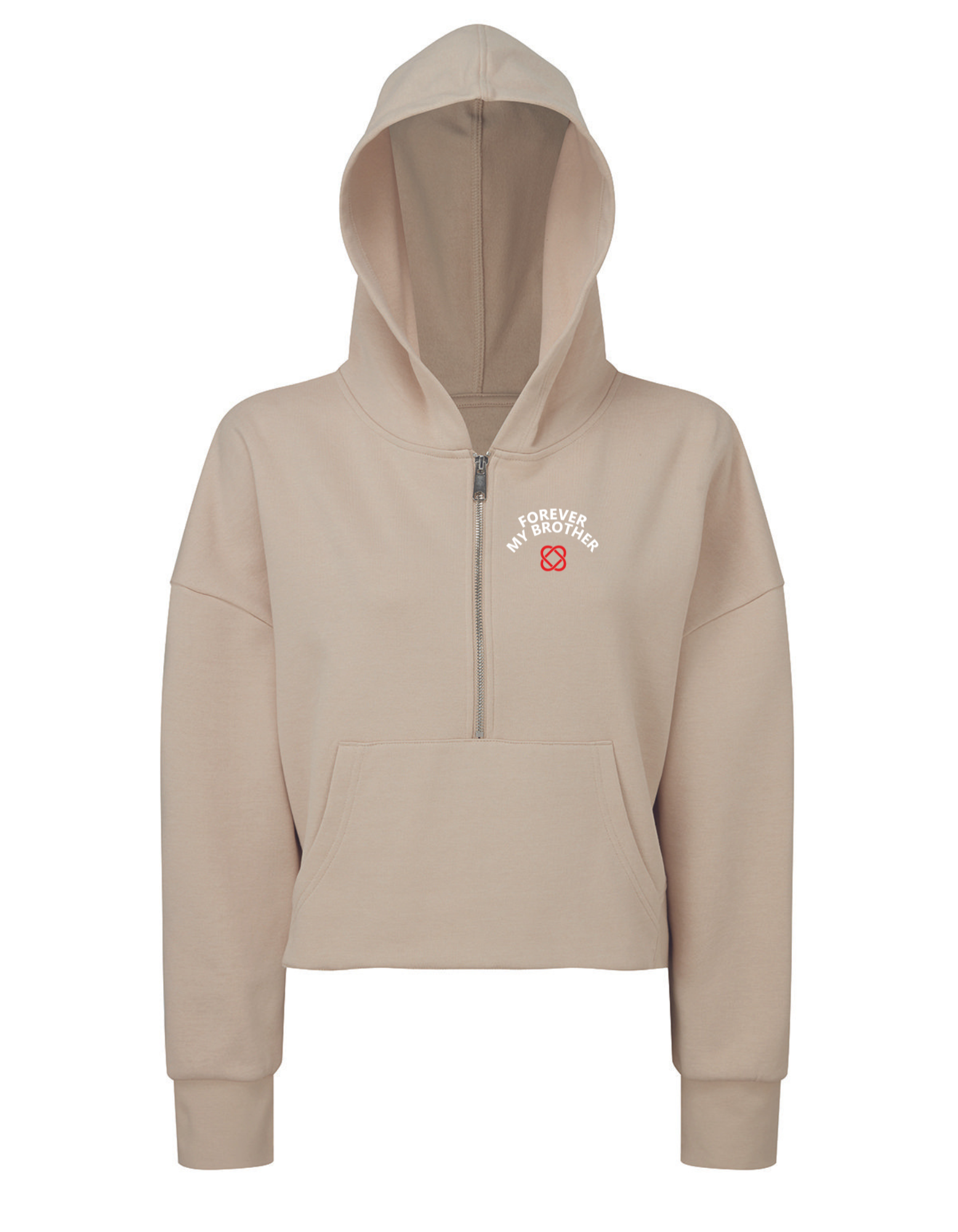 (FMB) Signature Cropped Over Size Hoodie