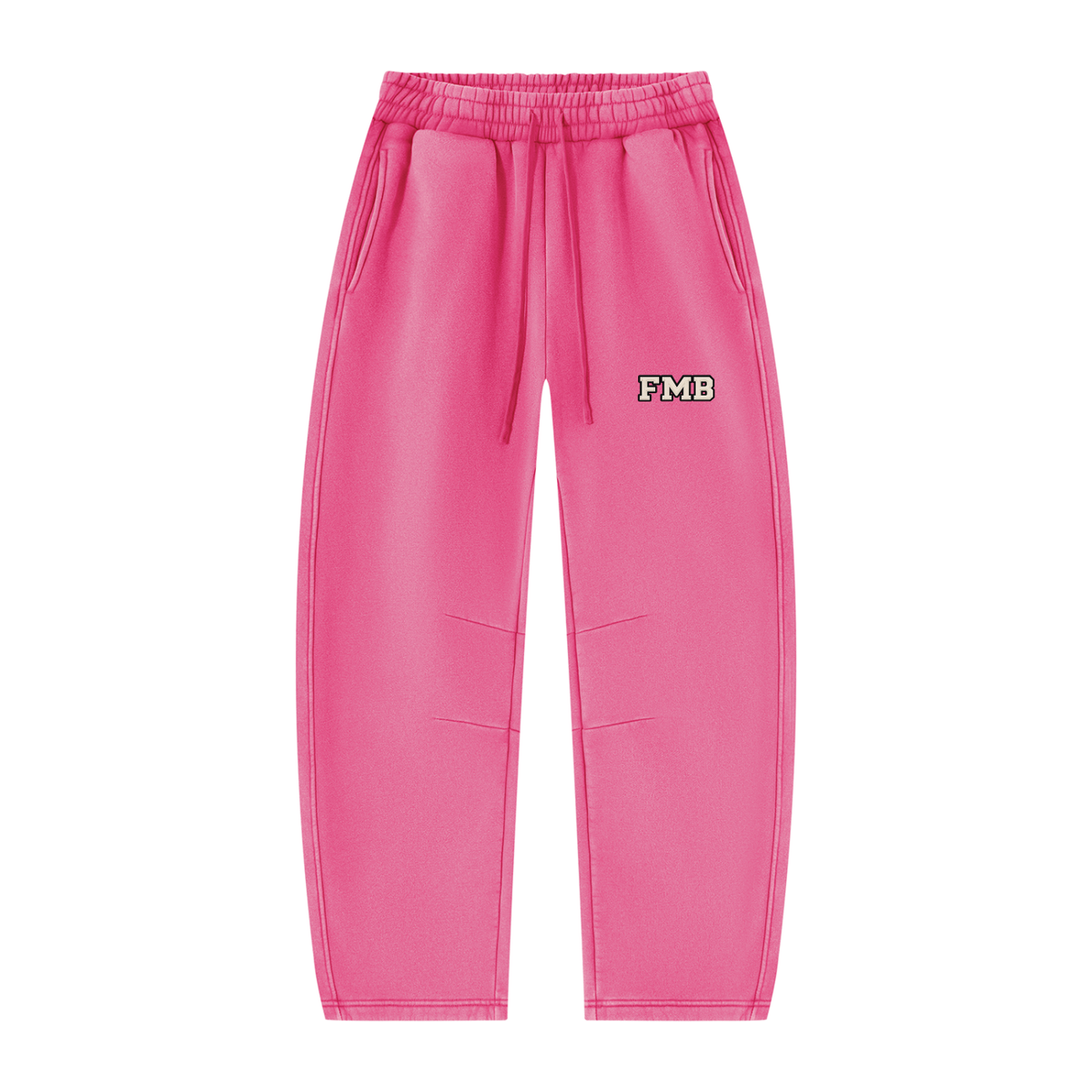 collegaite Vintage Wash Barrel Leg Sweatpants