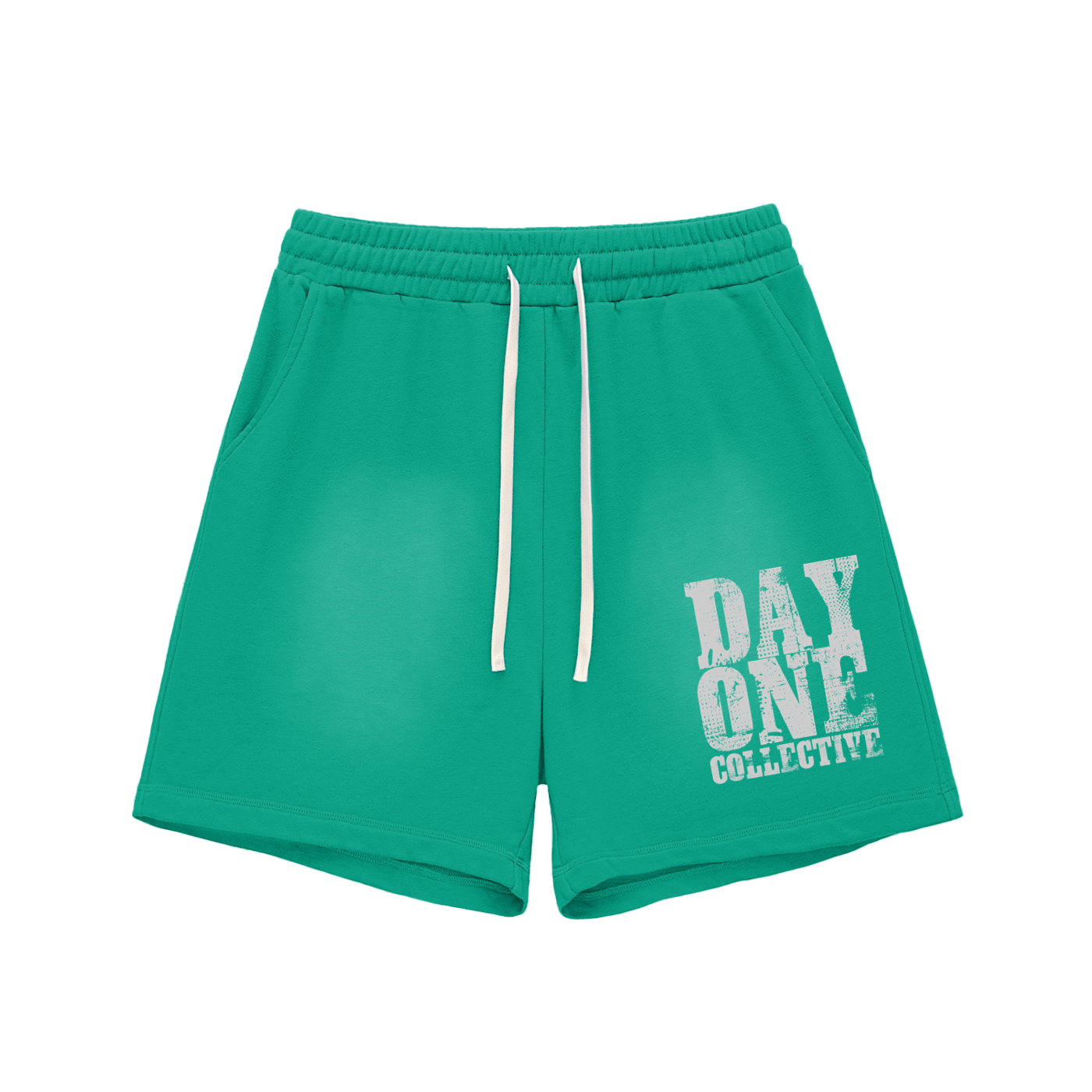 Dayone collective Sun Fade Raw Edge Cotton Shorts