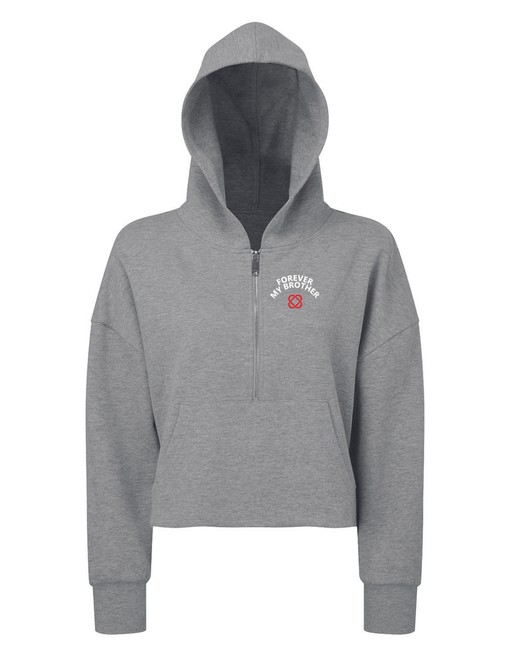 (FMB) Signature Cropped Over Size Hoodie