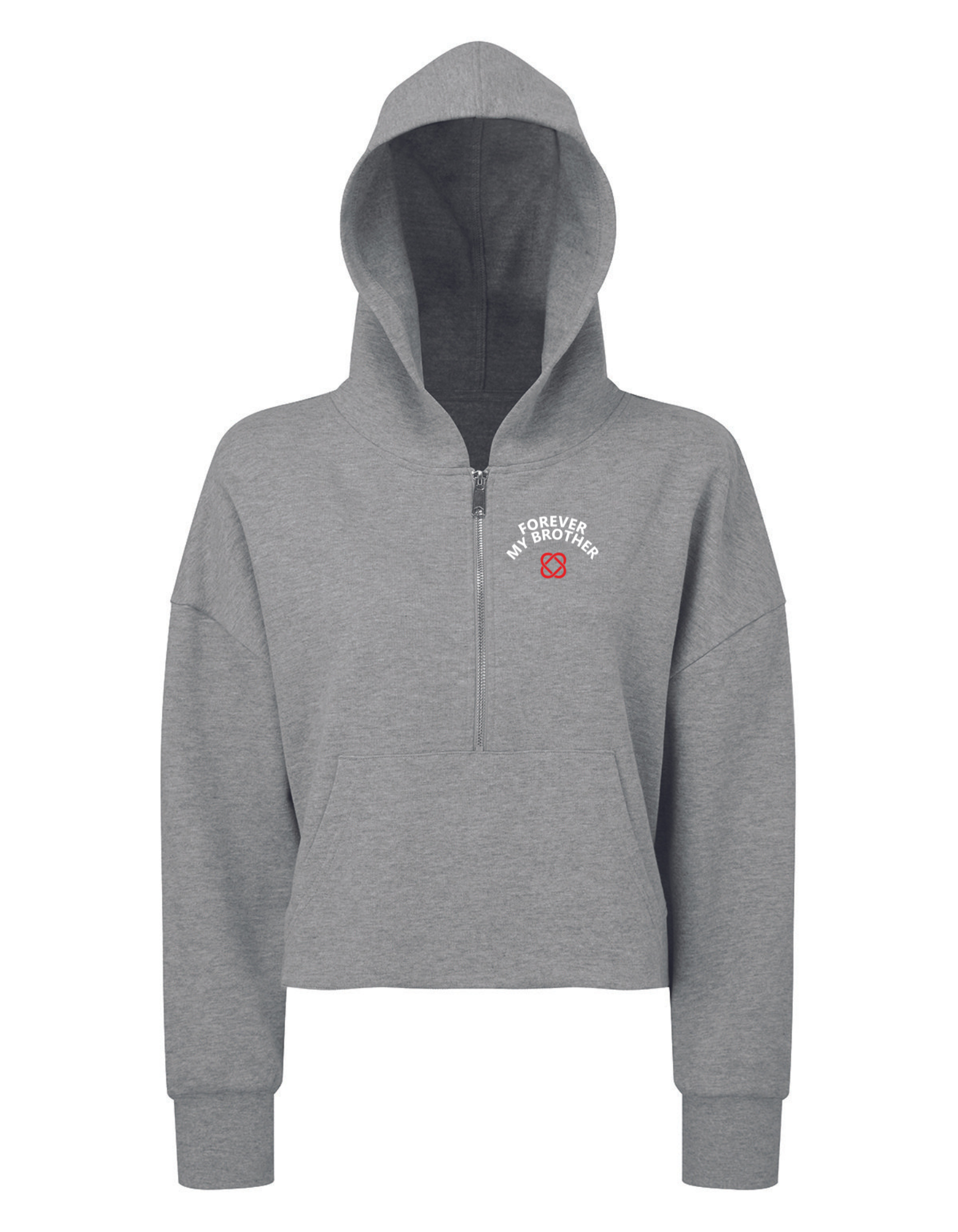 (FMB) Signature Cropped Over Size Hoodie