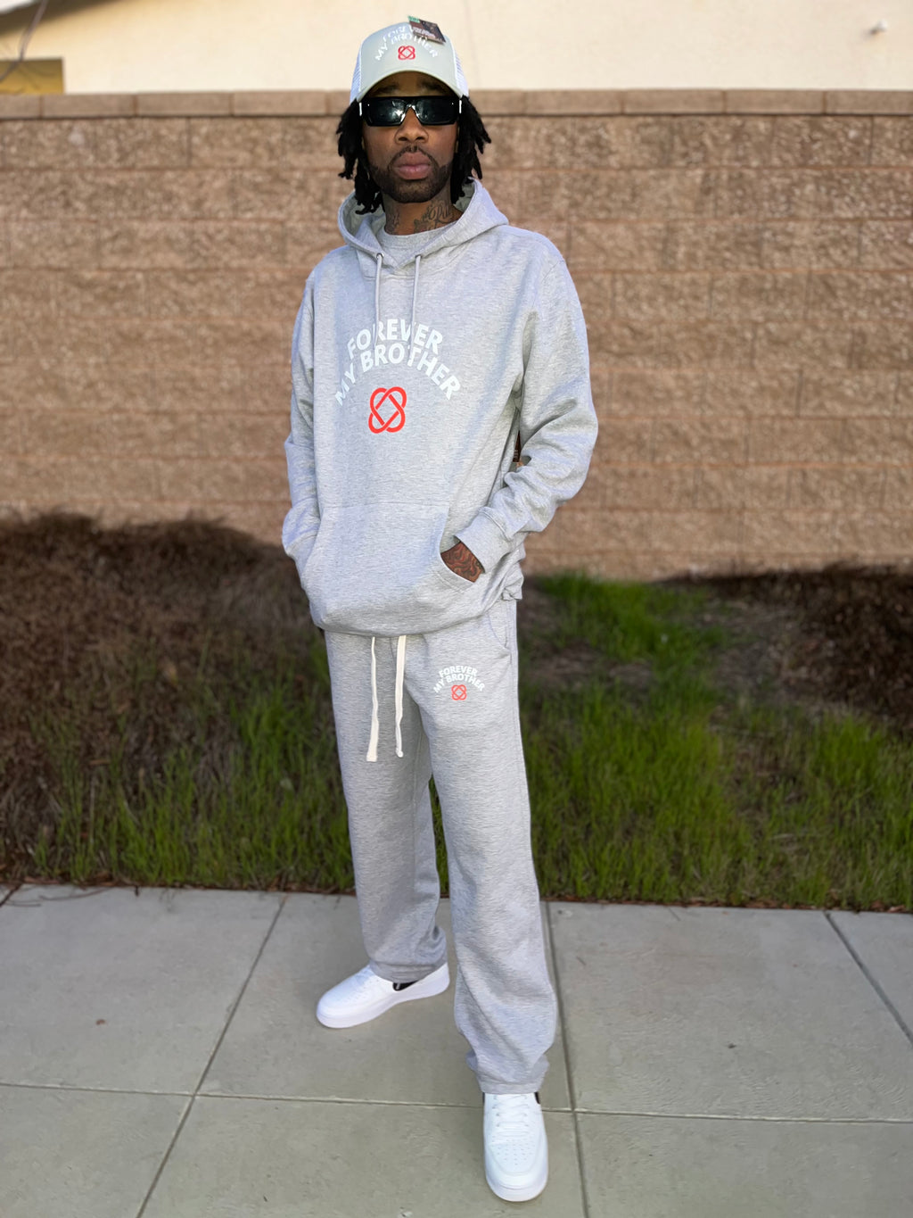 (FMB Signature) Open Bottom  Jogger Set