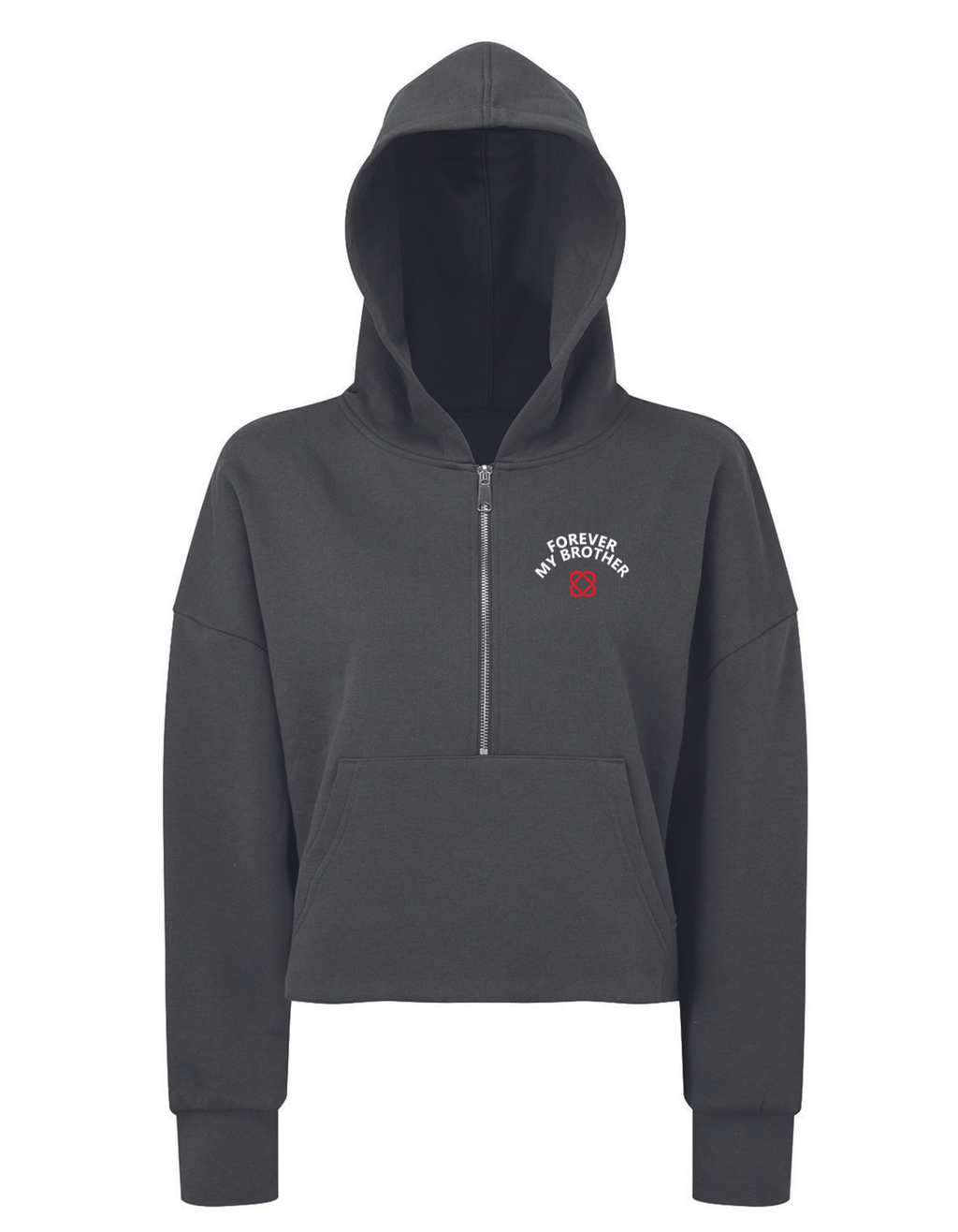 (FMB) Signature Cropped Over Size Hoodie