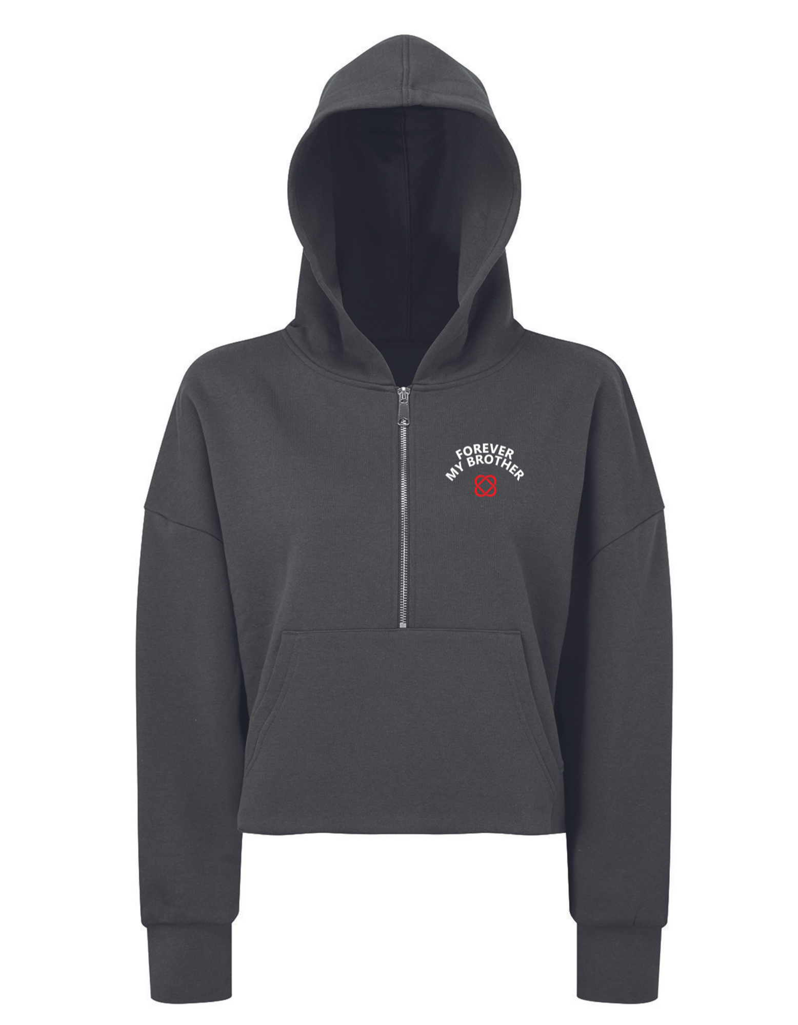 (FMB) Signature Cropped Over Size Hoodie