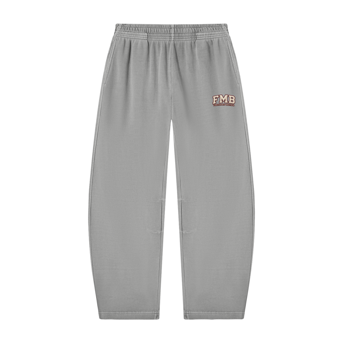 FMB Unisex Vintage Washed Barrel Leg Sweatpants