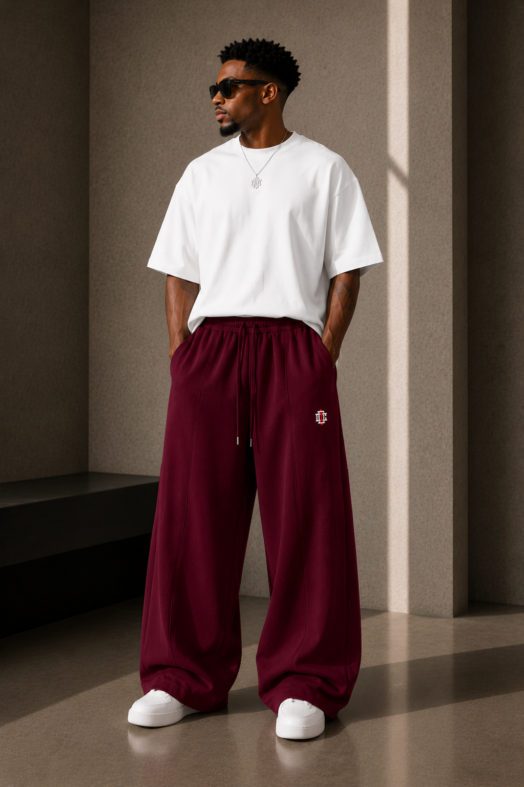 FMB Heavyweight Wide Leg Panel Sweatpants