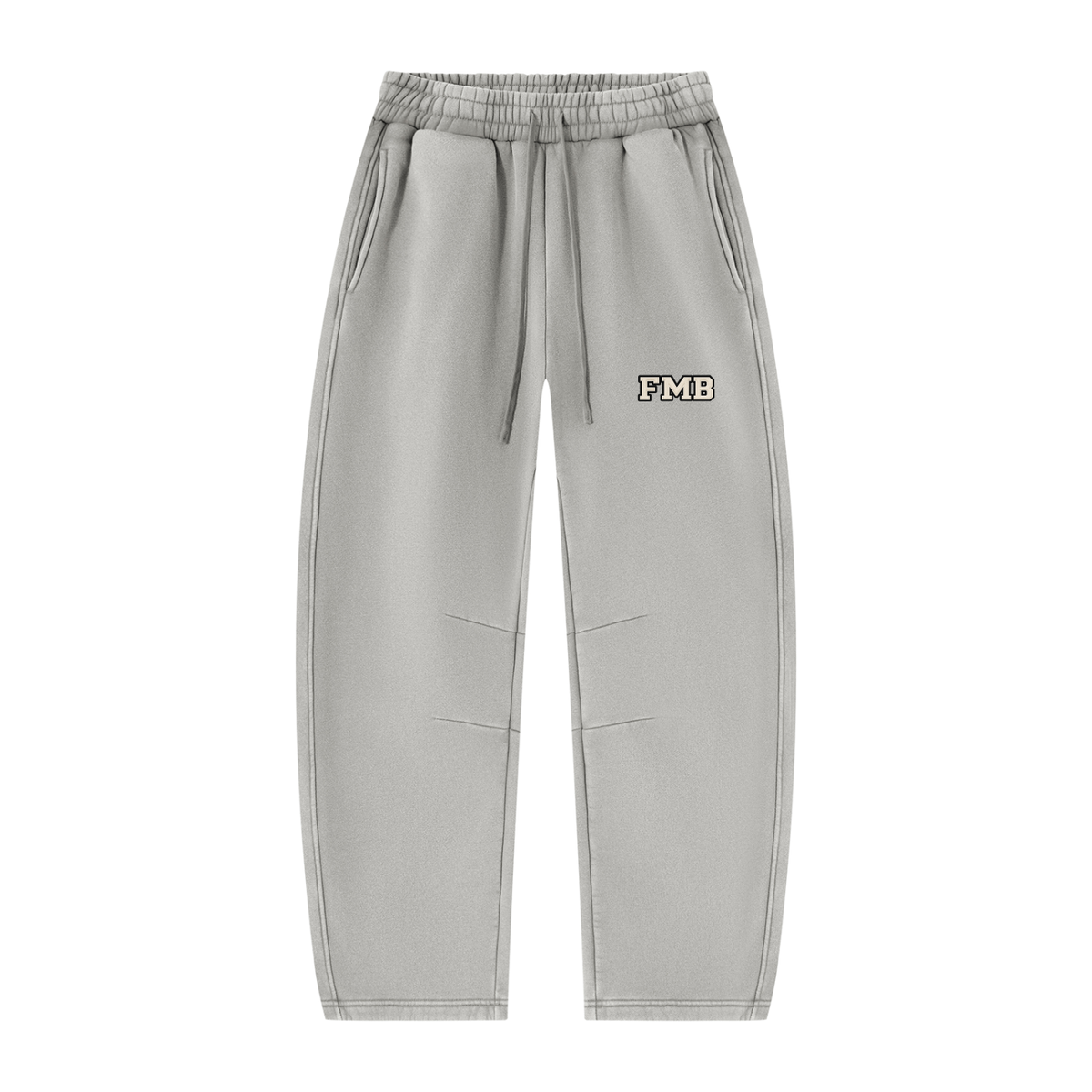 collegaite Vintage Wash Barrel Leg Sweatpants
