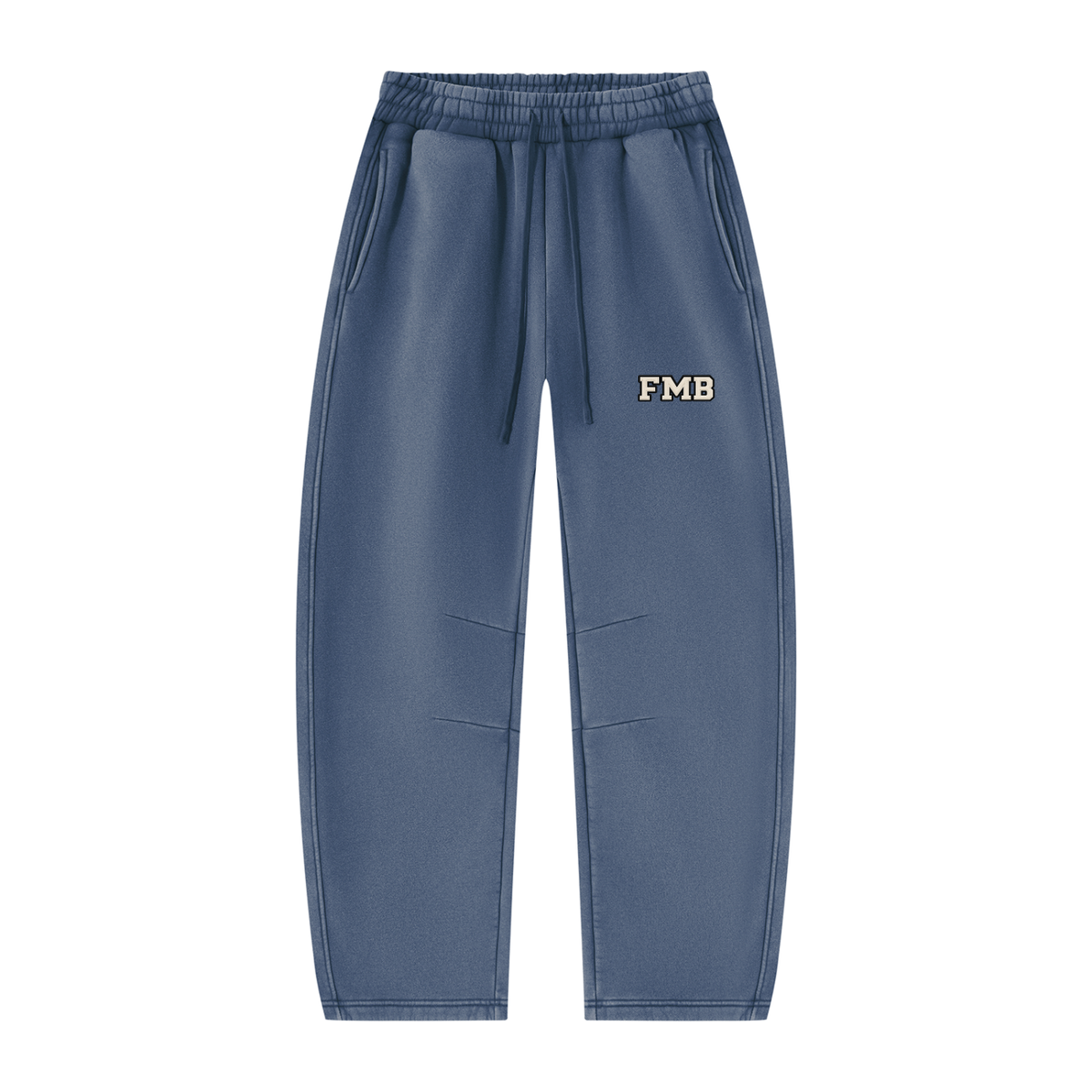 collegaite Vintage Wash Barrel Leg Sweatpants