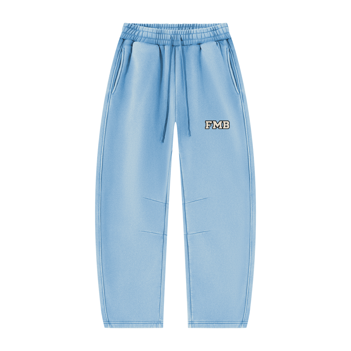 collegaite Vintage Wash Barrel Leg Sweatpants