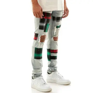 Painted Chaos Moto Denim