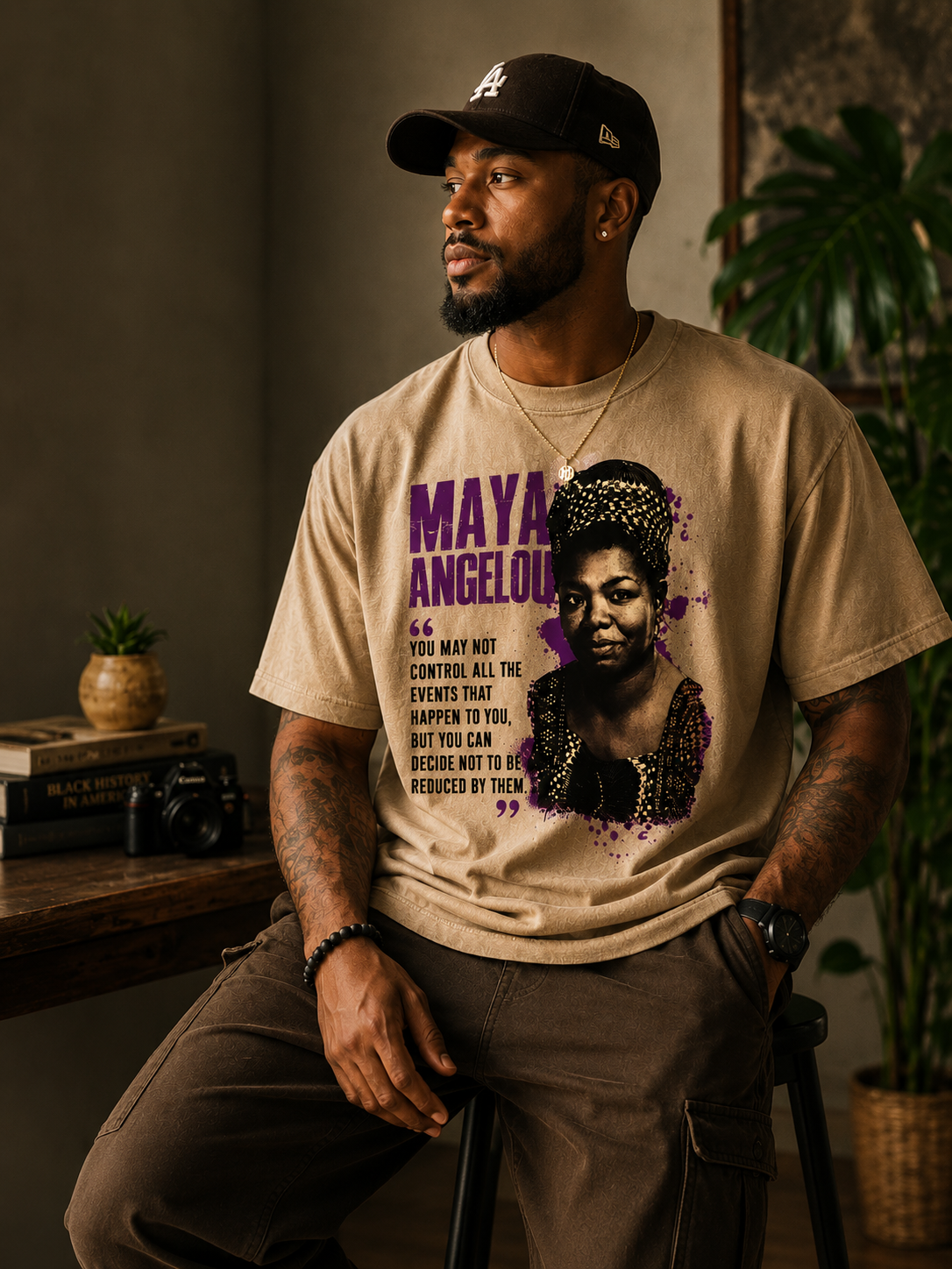 Maya Angelou Legacy Tee – Words That Endure Collection