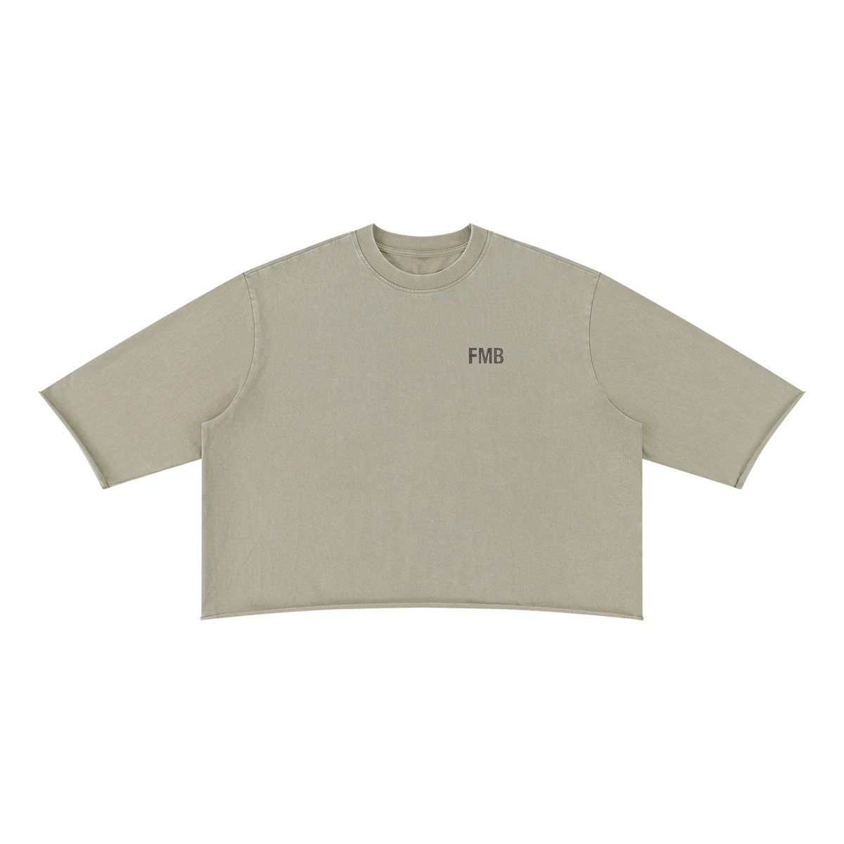FMB Built For More Unisex Mineral Wash Raw Hem Boxy T-Shirt