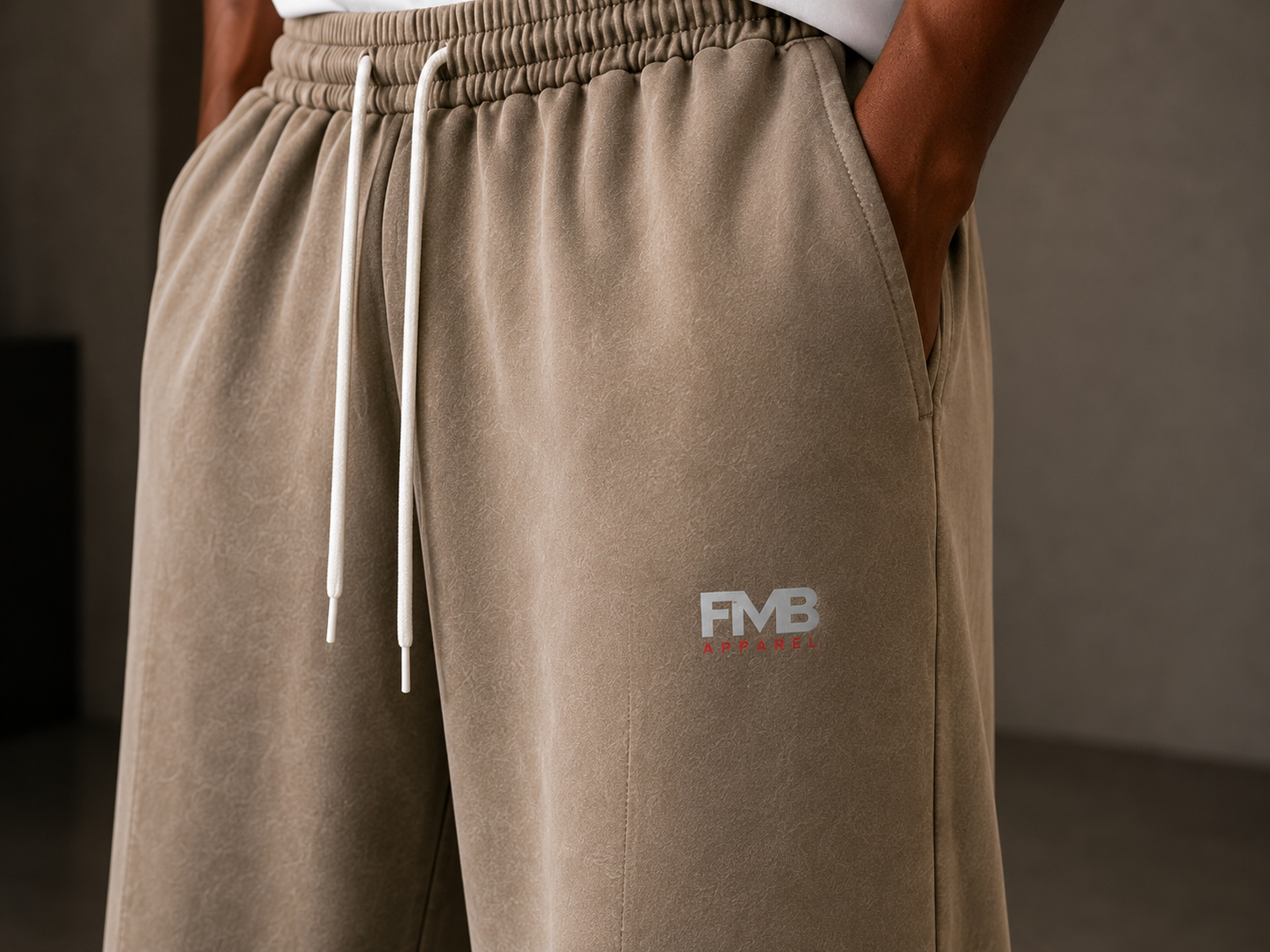 FMB Everyday Mineral Wash Barrel Leg Pants