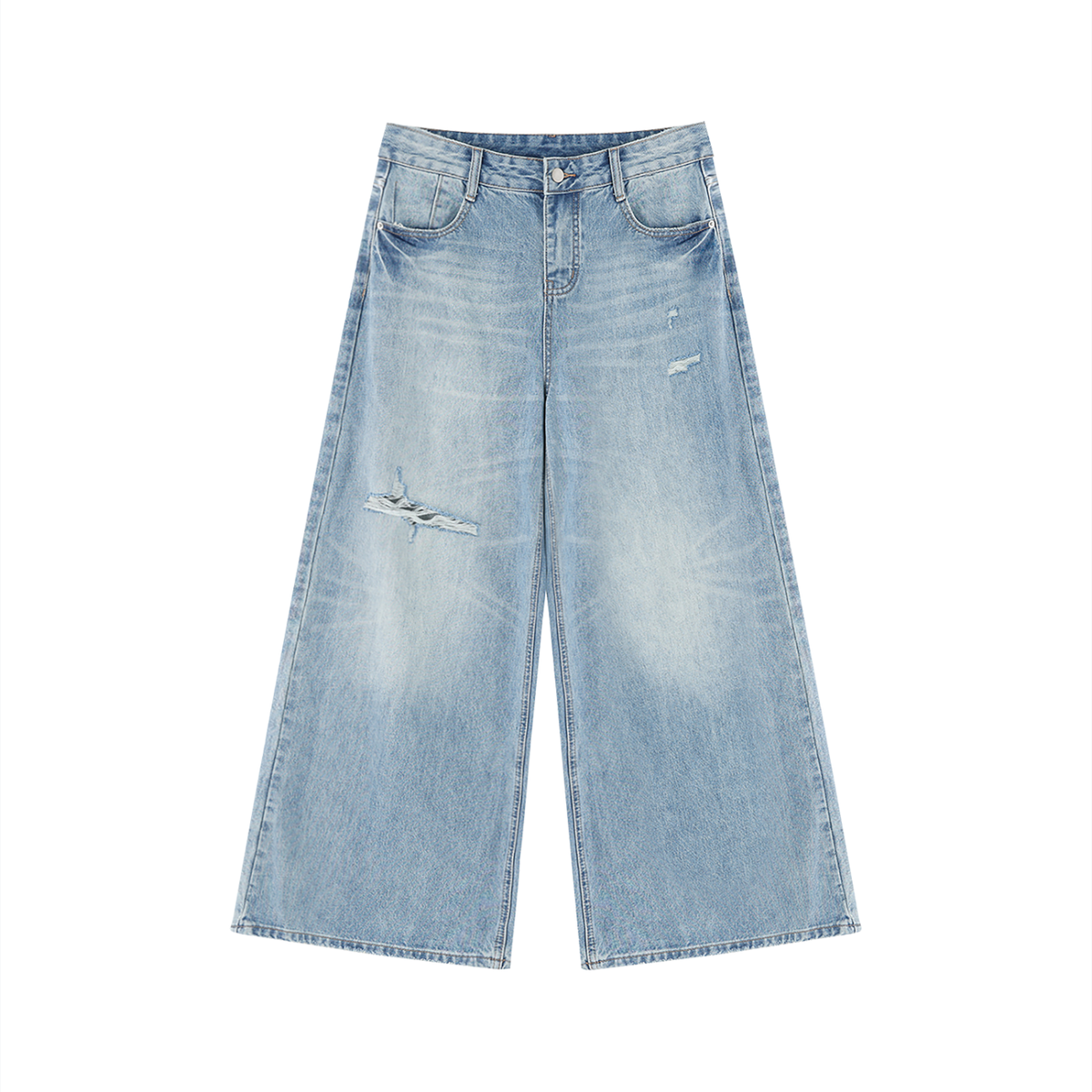 FMB Relaxed Wide-Leg Denim