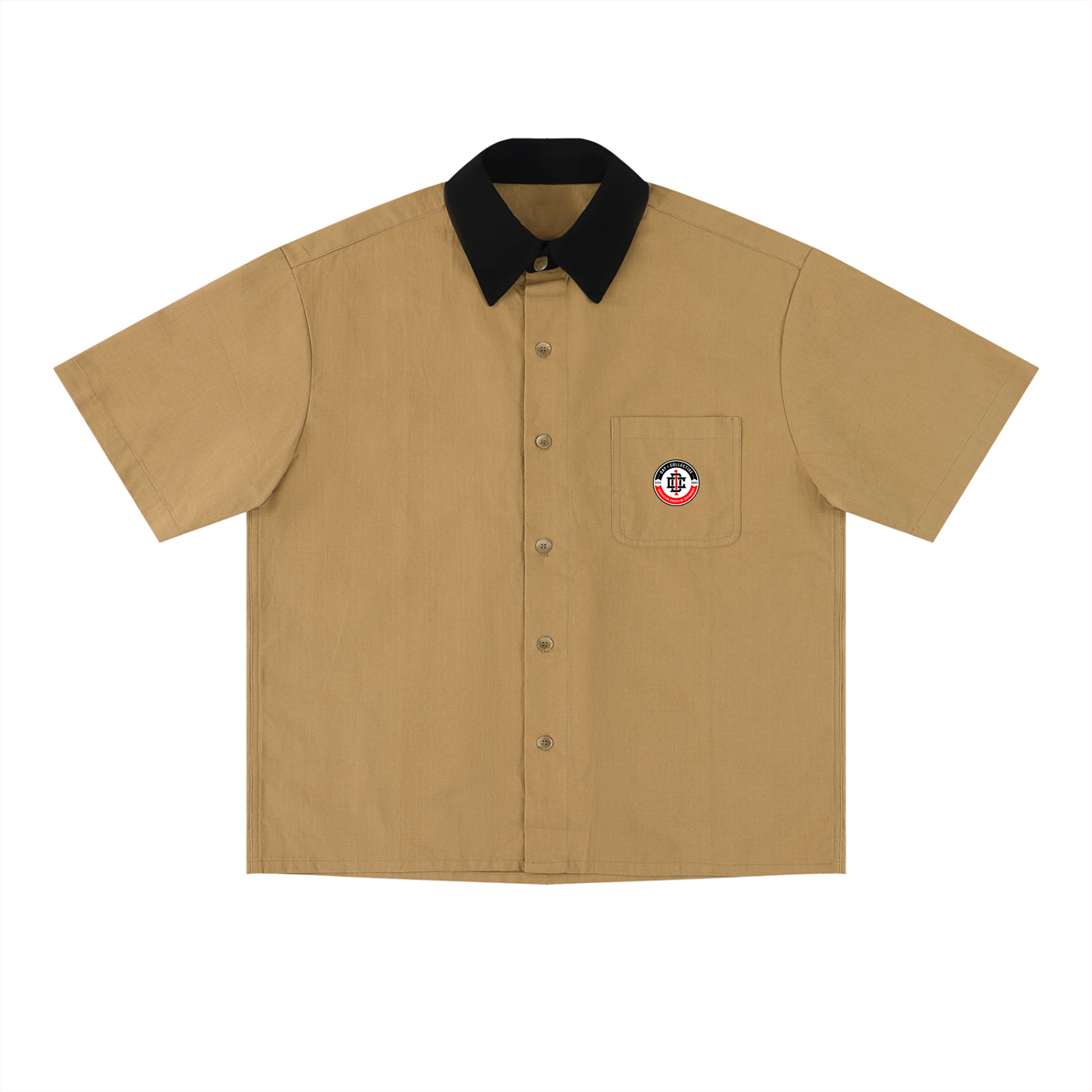 Unisex Color Block Short Sleeve Shirt