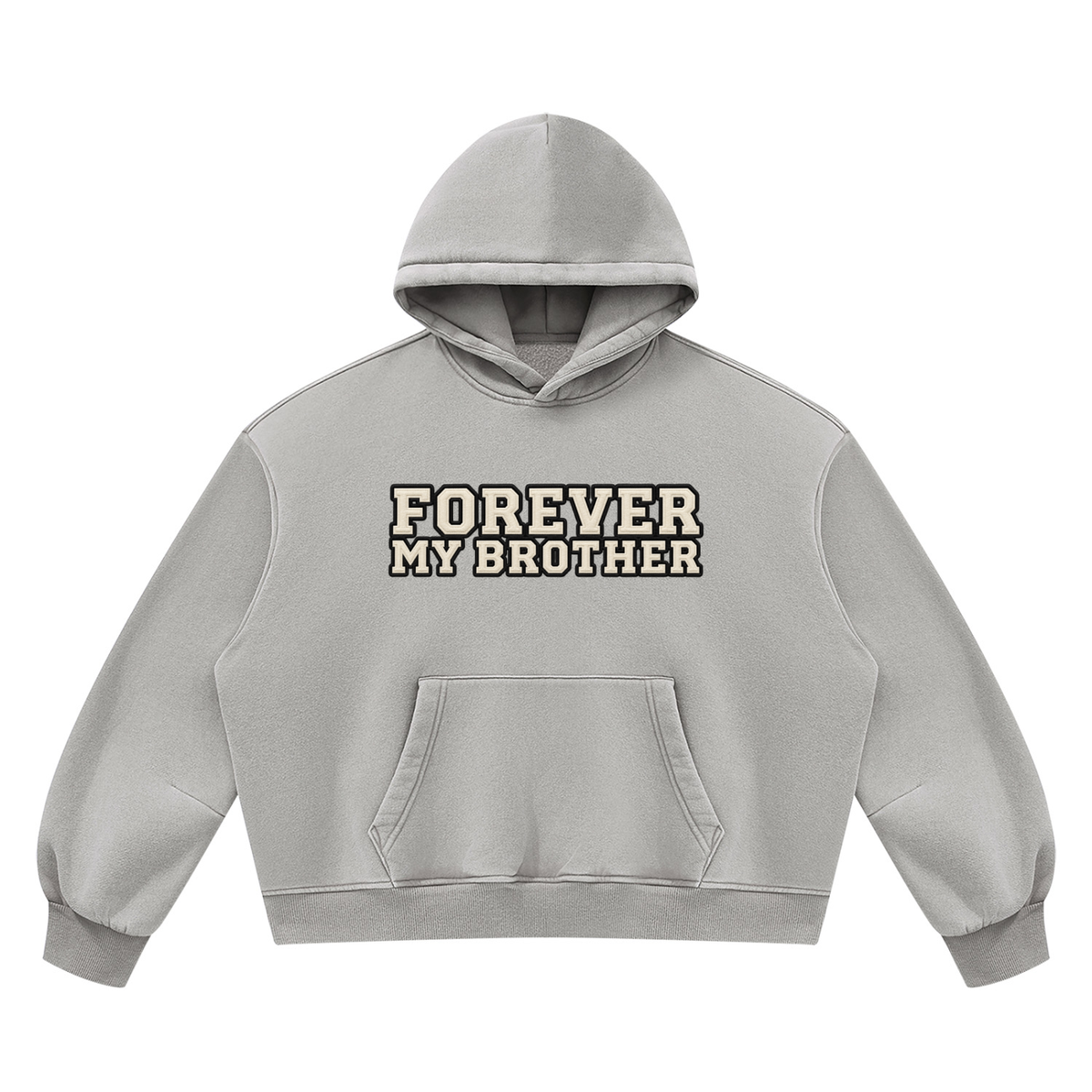 Forever my brother Unisex Vintage Wash Boxy Fleece Hoodie