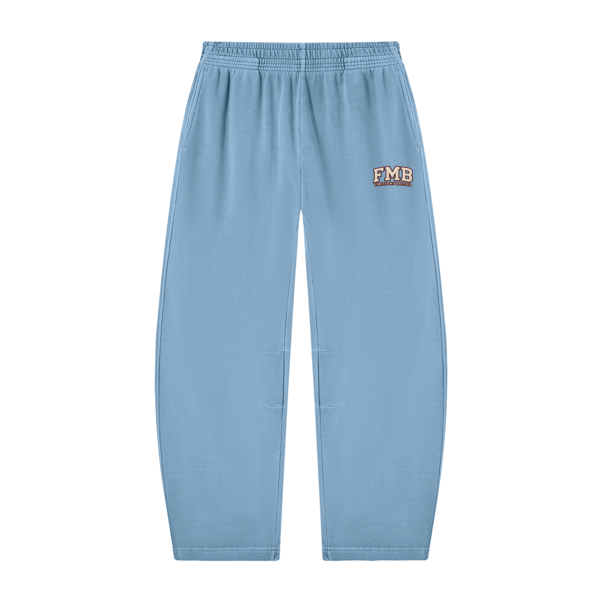 FMB Unisex Vintage Washed Barrel Leg Sweatpants