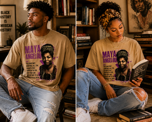 Maya Angelou Legacy Tee – Words That Endure Collection