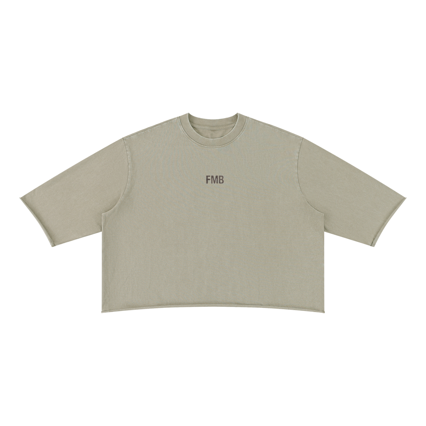 Unisex Mineral Wash Raw Hem Boxy T-Shirt