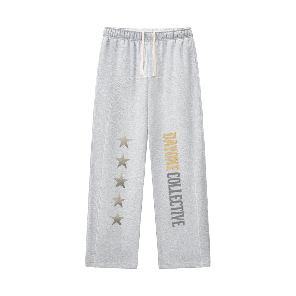 Contrast-Stitched Fleece Sweatpants