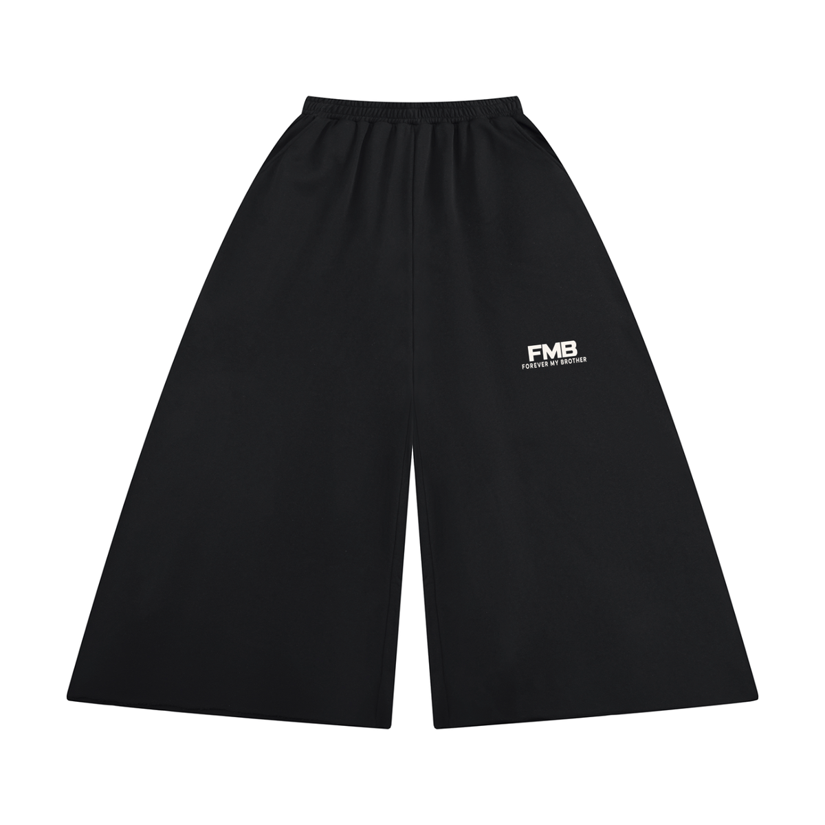 FMB Women's Raw Edge Wide Leg Sweatpants
