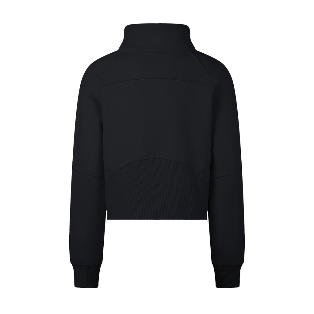 Cropped Half-Zip Sweatshirt 