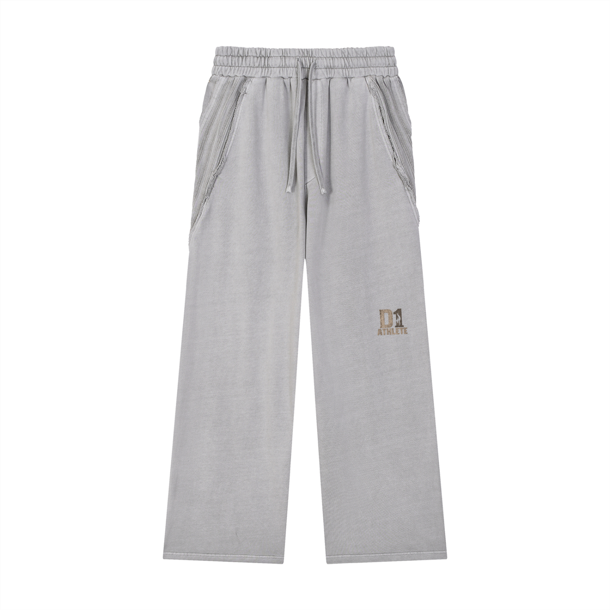 D1 Athlete Snow Washed  Raw Edge Sweatpants