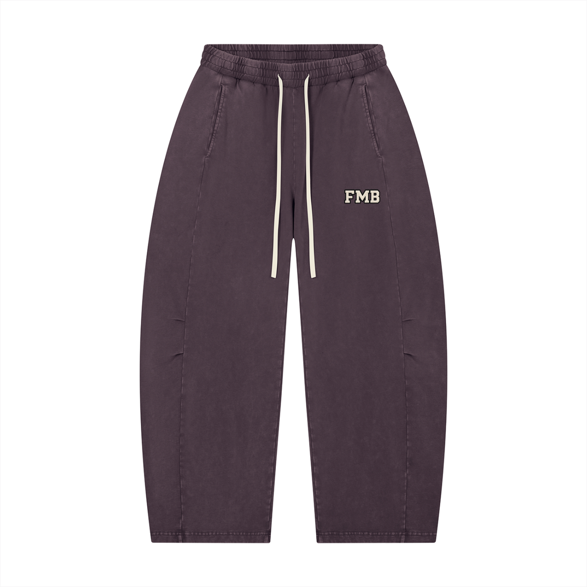FMB Unisex Mineral Wash Barrel Leg Pants