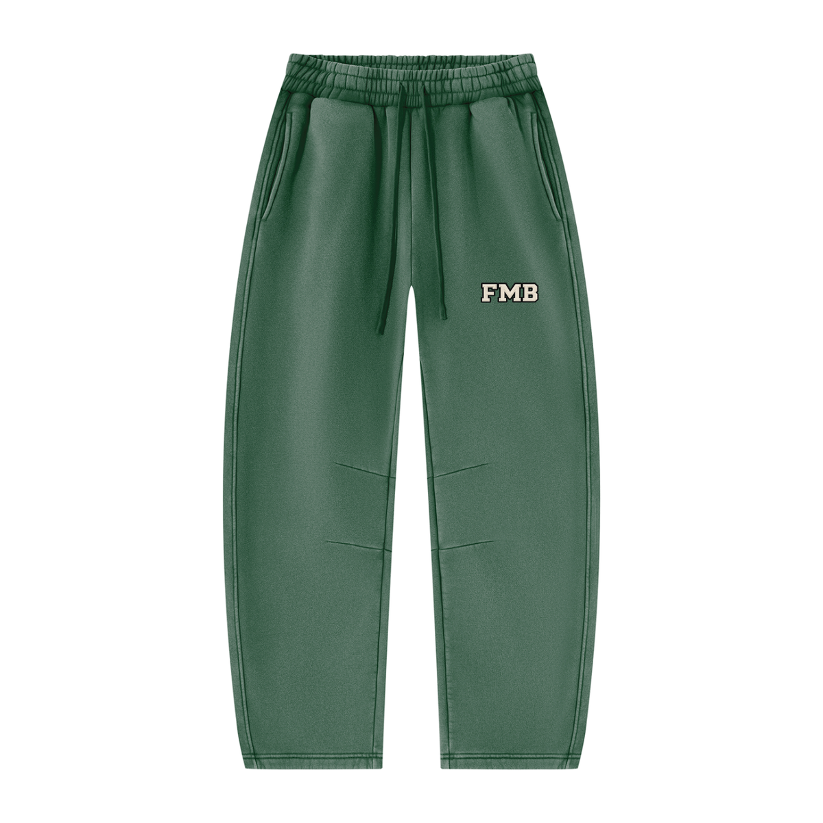 collegaite Vintage Wash Barrel Leg Sweatpants