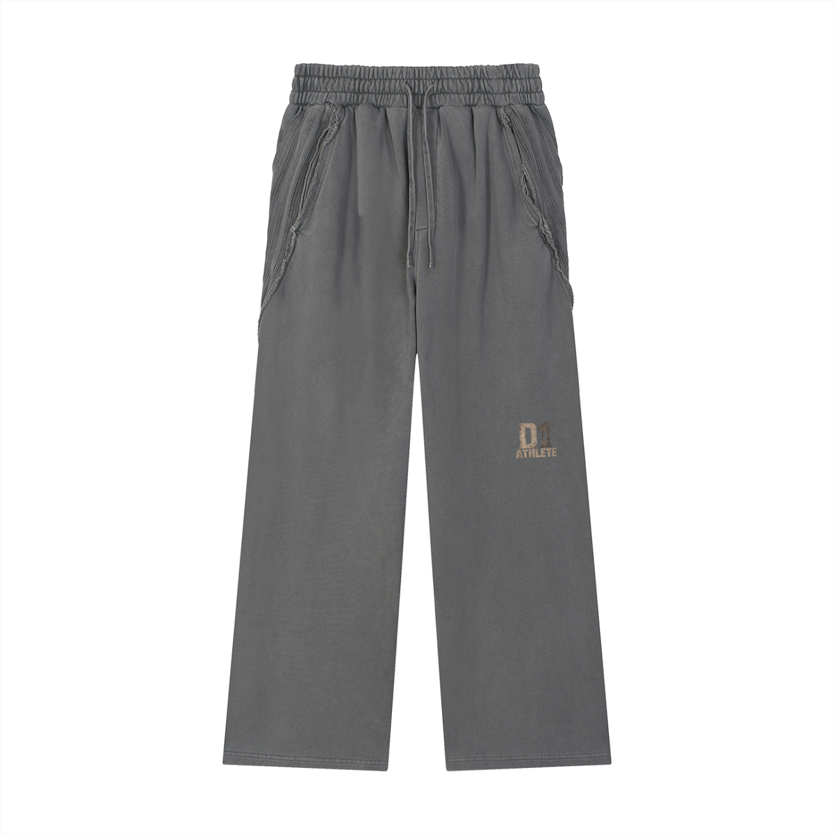 D1 Athlete Snow Washed  Raw Edge Sweatpants