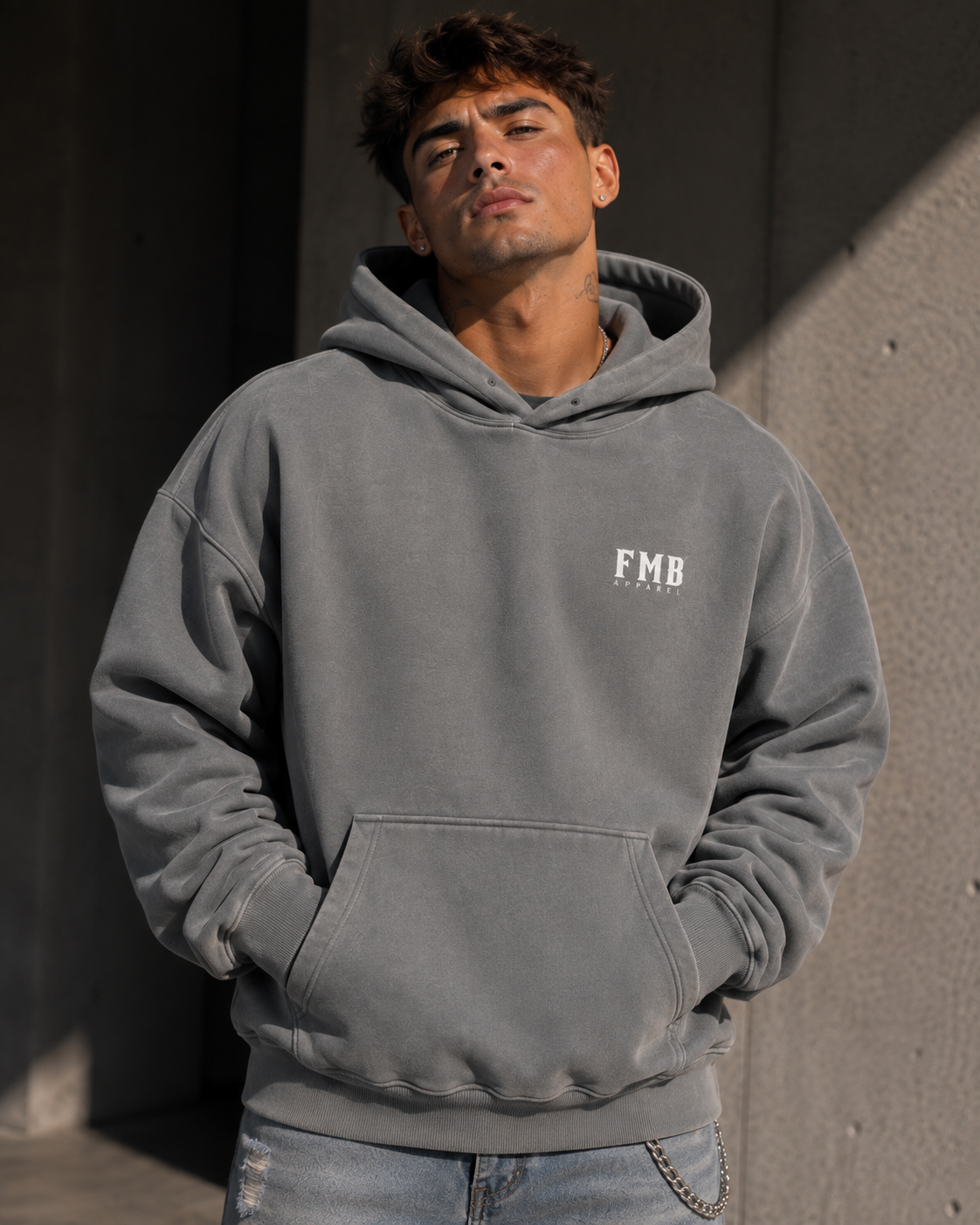 Unisex Boxy Vintage Washed Hoodie