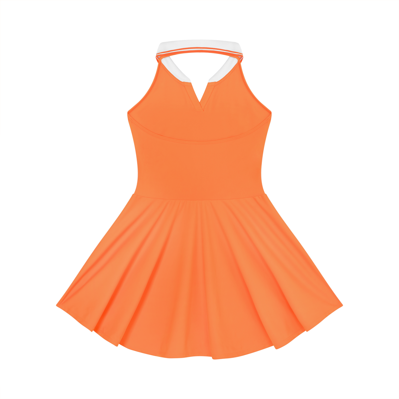 Tennis Girlie Collared Halter Tennis Dress