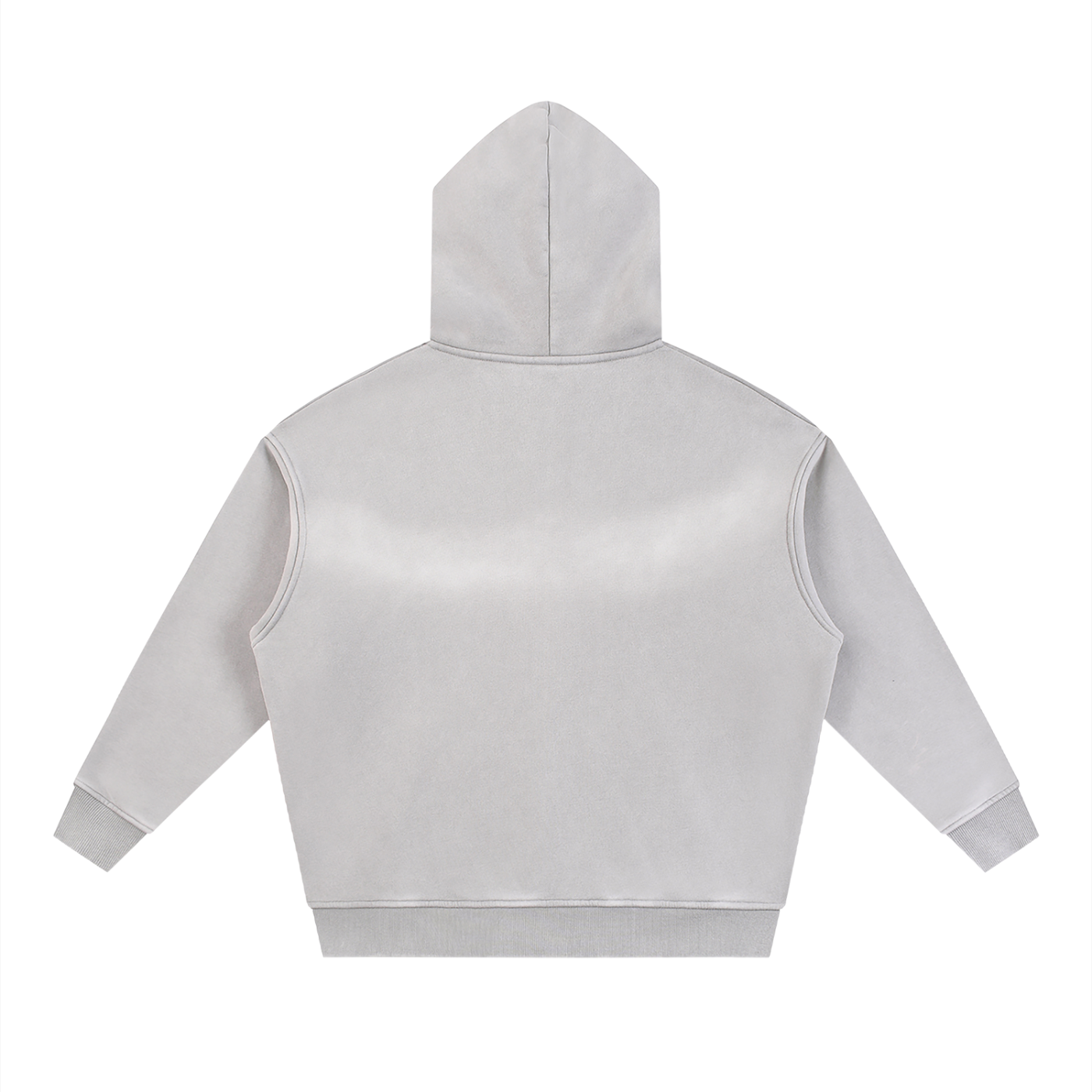 Sunfade Two-way Zipper Boxy Fleece Hoodie
